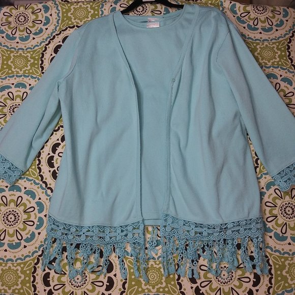 2004 Size Large Main St. Brand Matching Shell and Fringed Jacket - Picture 1 of 4